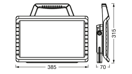 LED-Flutlicht Halogen Arbeitslampe 26W 3000lm 6500K Tragbar LEDVANCE