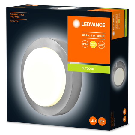 Wandleuchte Fassadenwandleuchte 8W 370lm 3000K Endura STYLE DISC WALL LEDVANCE