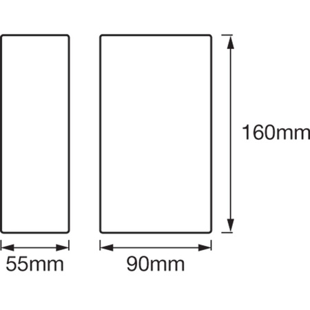 Wandleuchte Fassadenwandleuchte 12W Endura Style UPDOWN Chrom LEDVANCE