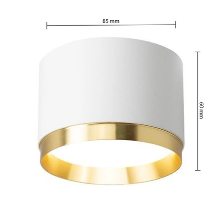 Anbau-Halogen-Tubareflektor-Spot GX53 Rund Weißgold Lumet Masterled