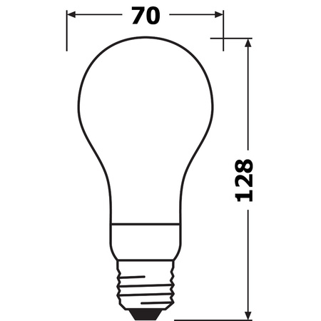 LED-Lampe E27 A60 18W = 150W 2452lm 2700K Warm 330° Glühfaden Dimmbar OSRAM SUPER STAR