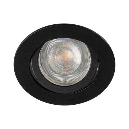 DALLA GU5.3/GU10 12AC/DC Deckeneinbauleuchte Circular Movable Schwarz KANLUX