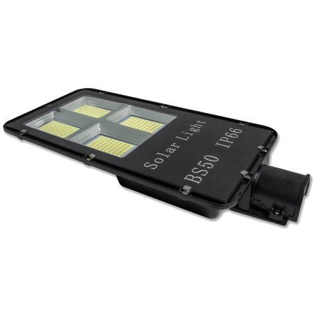 SOLAR Straßenlampe Schwarz 150W 6000K Kalt 5250lm IP65 mit PILOT