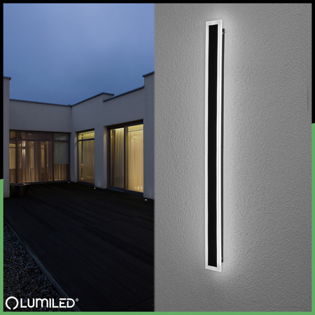 LED-Anbauleuchte OLIO Wandleuchte 30W 4000K 100cm IP65 LUMILED