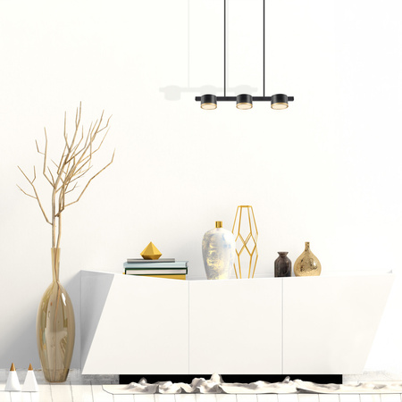 Hängelampe 3x GX53 Schwarz MIRELLA Sanico Goldlux