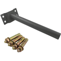 HALTER für SOLAR-Straßenlaterne 41CM ROHR ?37mm Grau Masterled