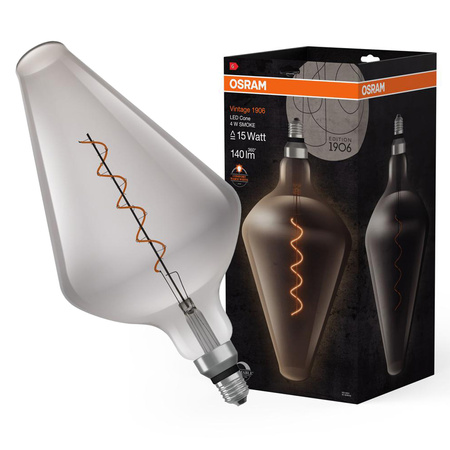 Dekorative Leuchtmittel E27 AW188 4W = 15W 140lm 1800K warm 300° Filament dimmbar OSRAM Vintage 1906