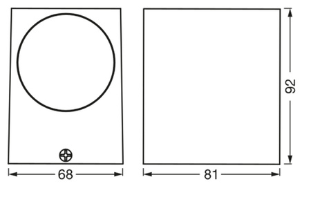 Wandleuchte ENDURA Classic Square Down Schwarz LEDVANCE