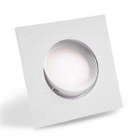 Einbaustrahler GU10, MR16 Einbauspot HALOGEN Quadrat beweglich Weiß VENTUS LUMILED