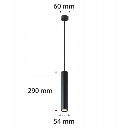 KEON GU10 Verstellbare Pendelleuchte Schwarz und Gold MASTERLED