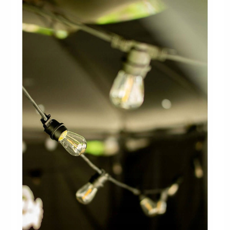 5x LED Filament Lampen E27, ST14 für Lichterketten 1W = 10W 100 lm 2700K warm Glühfaden LUMILED