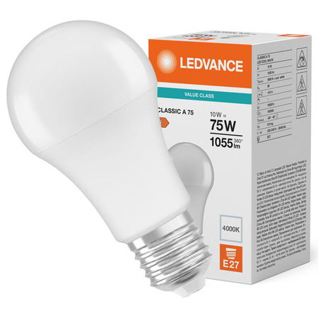 LED Lampen A60 E27 10W = 75W 1055lm 4000K Neutralweiß LEDVANCE