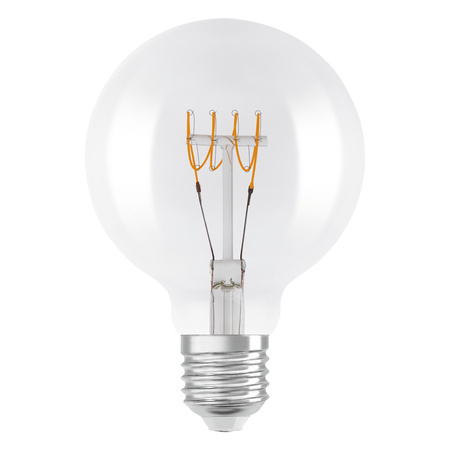 Dekorative LED-Glühbirne G95 Sphere E27 4.8W = 40W 470lm 2700K Warm 320° Filament Dimmbar Vintage 1906 Osram