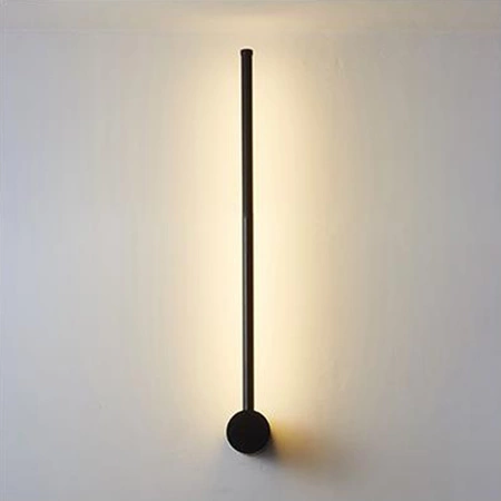 LED Wandleuchte CATRINA Wandleuchte SCHWARZ Metall 9W 60cm moderner Stil