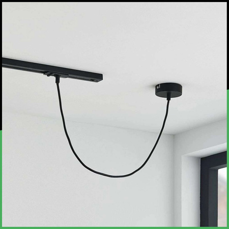 NETZADAPTER FÜR SAMMELSCHIENEN MONTAGESOCKEL 1F SCHWARZ LEUCHTEND