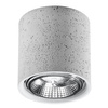 Anbauleuchte CULLO 140 GU10 Spot Tuba Industriegrau SOLLUX