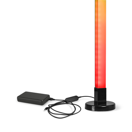 RGB LED Stehlampe 10W 250lm 360° 150cm Schwarz Pilot Videx