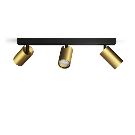 Reflektor-Deckenleuchte 3x GU10 IP44 Kupfer-Schwarz Kosipo Philips