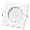 Einbaustrahler GU10, MR16 Einbauspot HALOGEN Quadrat Fest Weiß Blech PAVO LUMILED