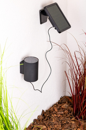 Wandleuchte LED Solar Gartenleuchte Fassade 3000K IP44 Up Down Dämmerungssensor