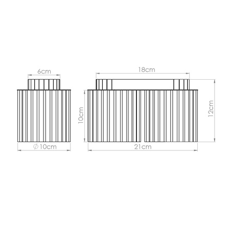 Aufbaustrahler 2x GU10 Aluminium ockerrot Aura Deep Space SL.1800 Sollux