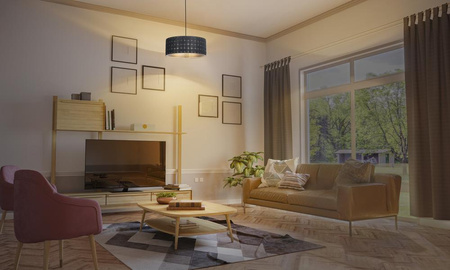 Dekorative Decke Pendelleuchte E27 Überhang Grau Dekor Ledvance