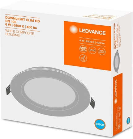 Einbau-LED-Panel 6W 4000K DOWNLIGHT Slim DN105 LEDVANCE rund