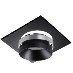 Quadratische Halogen-Deckenleuchte SIMEN MR16 GU10 schwarz und weiß Kanlux