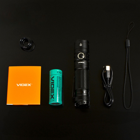 Wiederaufladbare LED-Hand-Taschenlampe 20W 4000lm 6 Modi USB-C Wasserdicht IP68 Videx