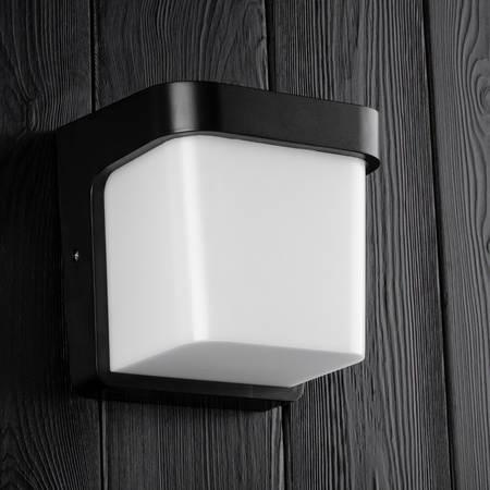 Gartenwandleuchte E27 Elevation SCHWARZ Quadrat CORGI