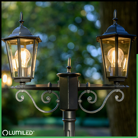 Gartenleuchte E27, Dekorative Außenlaterne 200cm BELLIS LUMILED