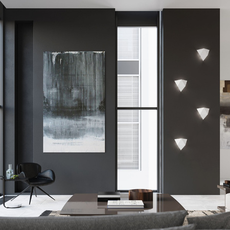 LED SOLIDO 2xG9Wandleuchte Dreieckig weiß SOLLUX