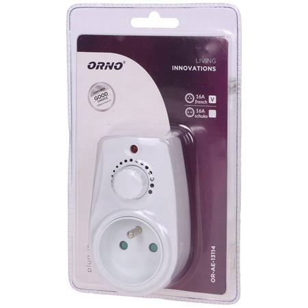 Dimmer mit Netzsteckdose und Erdung 280W Leistungsregler OR-AE-13114 ORNO