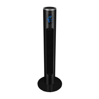 Säulenventilator Röhrenluftzirkulator Standventilator Schwarz 96,5cm 50W LED-Bedienfeld + Fernbedienung