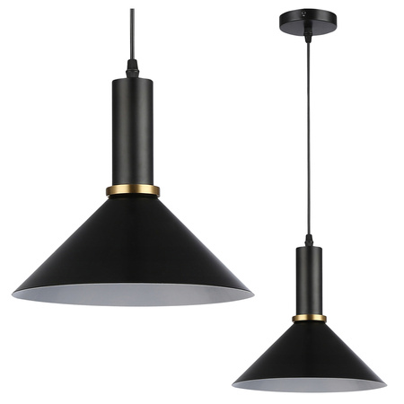 Masterled E27 Schwarz Weiß Kupfer Olena Hängeleuchte