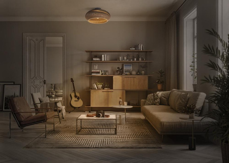 Dekorative Deckenleuchte E27 Pappe Braun Dekor Ledvance