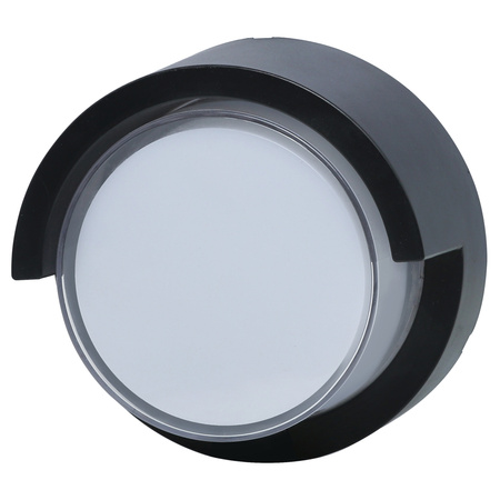 LED-Fassadenleuchte für Wandmontage 12W 1400lm 4000K Neutral 120° Schwarz IP44 Essen Sanico Goldlux