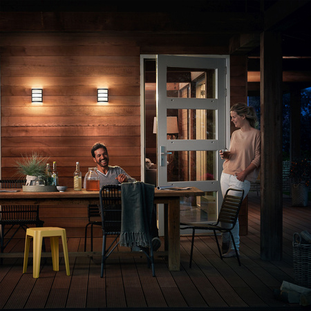 LED Gartenleuchte Wandleuchte PYTHON myGarden 6W 2700K IP44 Anthrazit PHILIPS