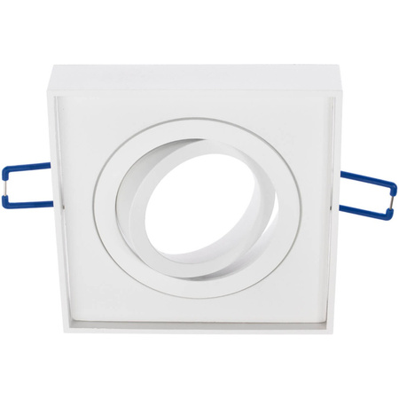 Einbaustrahler GU10, Einbauspot HALOGEN 20mm Quadrat Tube beweglich Weiß MIDI LUMILED