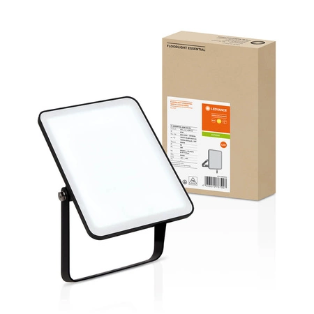 LED Fluter 20W 3000K 1600lm IP65 Schwarz LEDVANCE ESSENTIAL