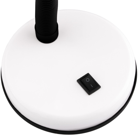 Schreibtischlampe E27, Tischlampe Verstellbar Weiß SARA LUMILED