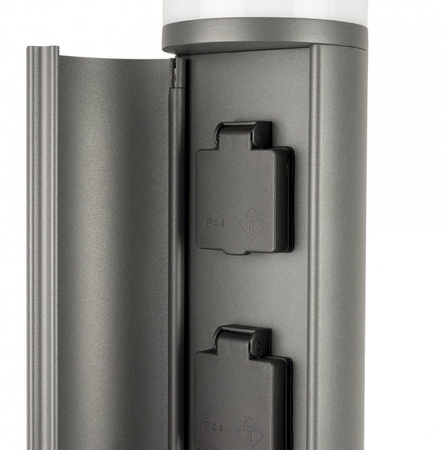 Außenstehende Gartenleuchte POST Elborn EL3113 G9 46,5 cm + 2x Su-Ma-Steckdose