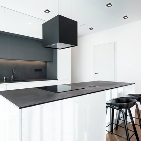 Flush Mount GU10 Halogen Einbaustrahler Mesh Schwarz Quadratisch Kobi