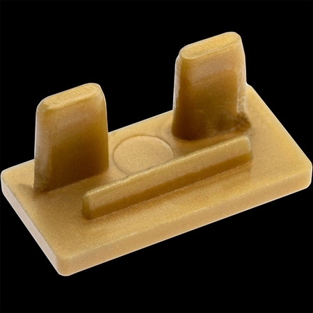 Endkappe für Aufputzprofil MINI Aufputz voll Kunststoff, Gold LUMILED