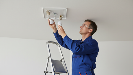 LED Plafond Deckenleuchte 2x E27 Schwarz Quadratisch Ecolight