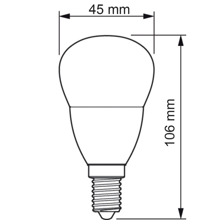 E14 P45 LED Lampe 2,8 W = 25 W, 250 lm, 2700 K warm, PHILIPS CorePro