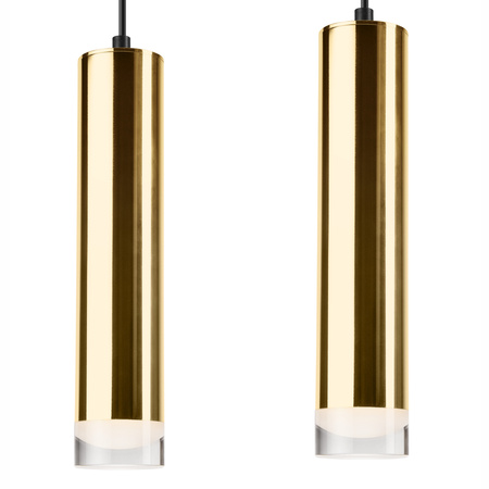 DIEGO Decke Pendelleuchte 2xE27 Schwarz Gold LM-2.124 Lamkur