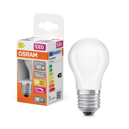 LED-Lampe P45 E14 1.8W = 25W 250lm 2700K Warm 320° Dimmbar SUPERSTAR Osram