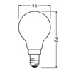 LED-Lampe P45 Ball E14 1.2W = 25W 255lm 4000K Neutral 330° 213lm/W CLASSIC ENERGY EFFICIENCY Osram