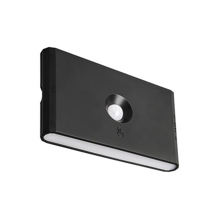 LED Wiederaufladbare Lampe 1W 170lm 3000/4000/6500K CCT 180° mit Bewegungssensor Dimmbar Schwarz Wolf Masterled